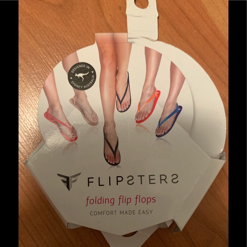 New Orange Folding Flip Flops